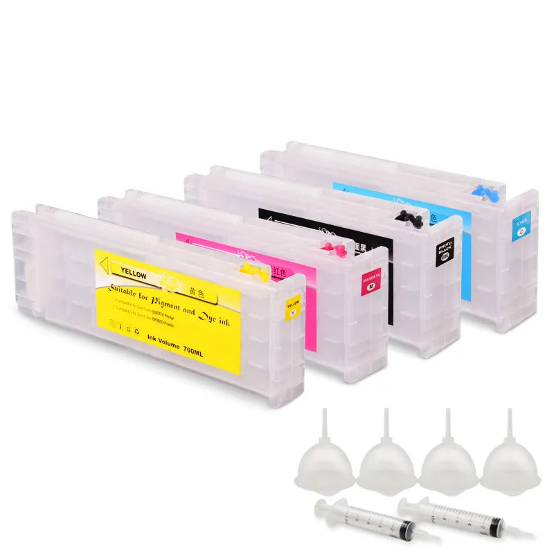 OCBESTJET 4 Colors 700ML/PC T6871-T6874 Empty Refillable for Epson S30600 S50600 S70600 Ink Cartridge