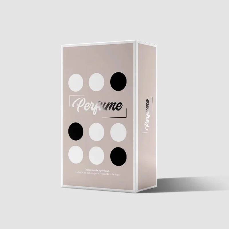 Custom Design Modern Luxury Eco-Friendly Recyclable Paperboard Folder Packaging for Cosmetics Perfume Loose Powder Custom Logo