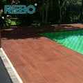 Modern Outdoor Waterproof Smooth Bamboo Decking with Click Installation Anti-Slip Eco-Friendly & Fireproof Features