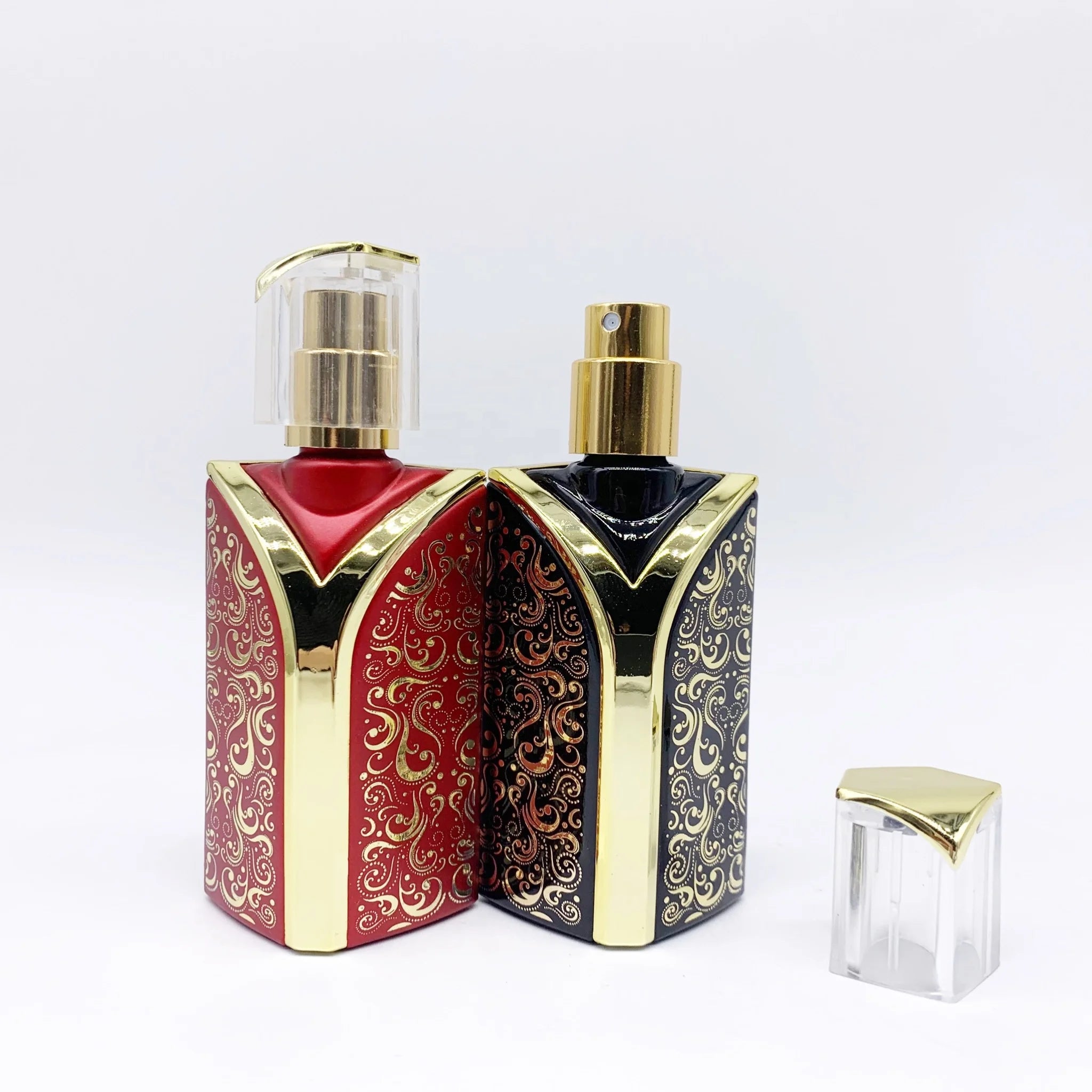30mL Shaped Perfume Glass Bottle Wholesale Luxury Perfume Spray Bottle Arab Perfume Bottle