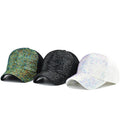 Hot Selling Rhinestone Bling Bling Lady Women Baseball Hat Blue River CZ Diamond See Shell Plain Outdoor Sport Cap
