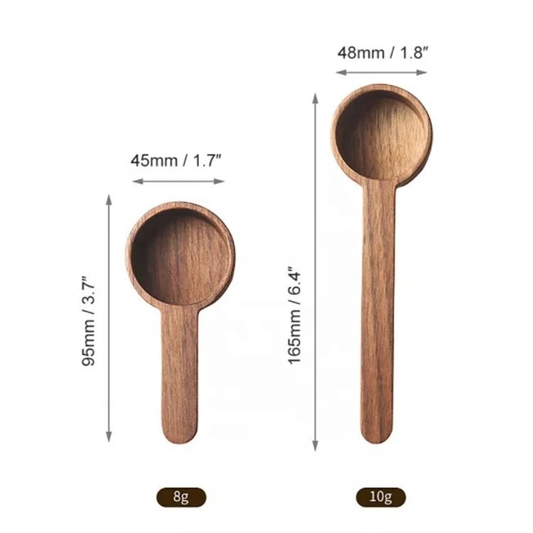 Solid Wood Measuring Spoons Set with Wooden Handle Measuring Cup and Spoon Set Measuring Cups and Spoons