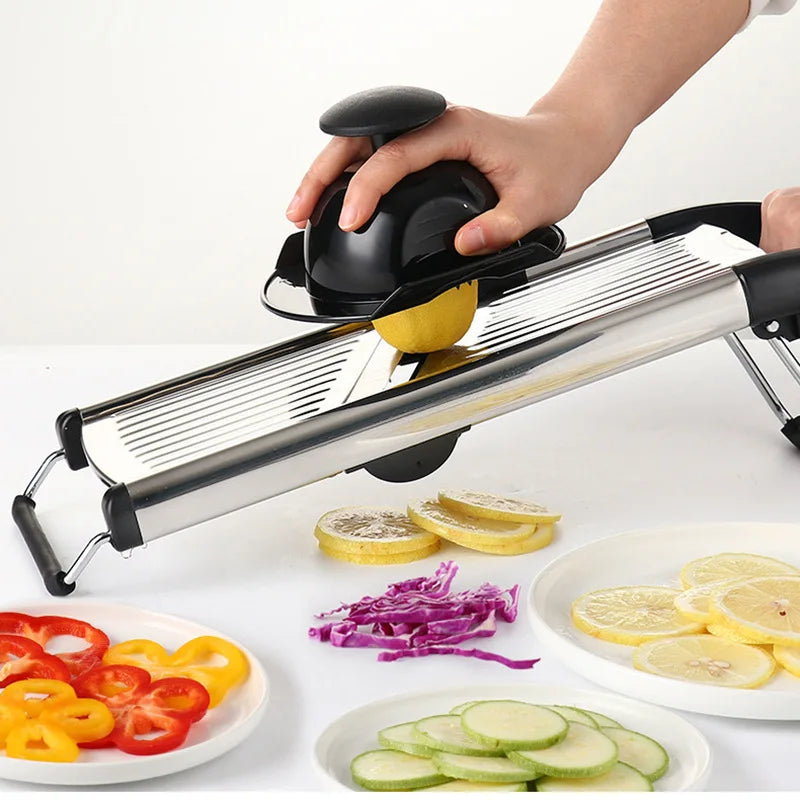 Adjustable Multifunctional Handheld Vegetable Chopper Onion Cutter Potato Peeler Kitchen Fruits Slicer Vegetable Cutter