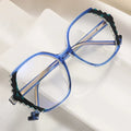 82097 New Arrival Leopard Glasses Frames Trending Products Brand Logo Fashion Women Square Frame Prescription Eyeglasses 2025