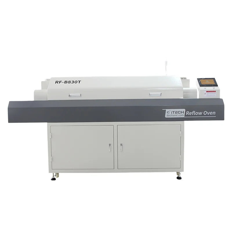 ITECH RF-B830T Reflow Oven 8 Warm Zone Hot Air Reflow Soldering Oven Welding Equipment Reflow Solders for Pcb Production