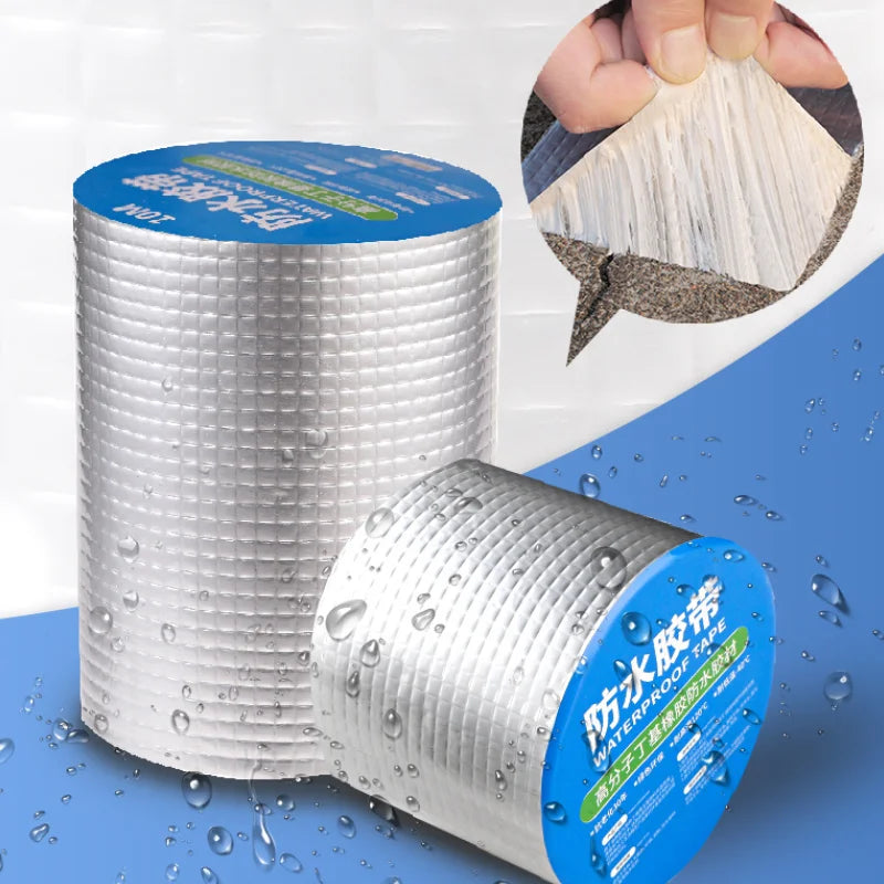 Hot Selling Aluminium Adhesive Butyl Tape Super Strong Butyl Aluminum Foil Waterproof Tape