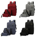 Custom High Quality Fashion Boys Durable 3pcs Bookbags Back Pack Laptop USB Charging Student School Backpack Bag Set for Kids
