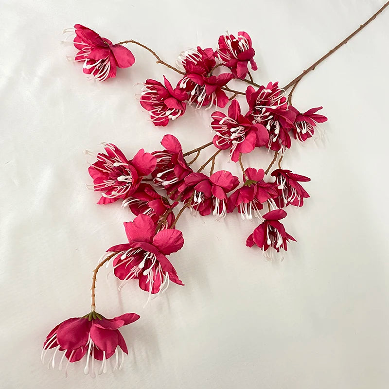 Multicolor-Rose Red Modern Style Artificial Flower Wedding Decoration Penang Leaf