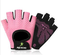 Silicone Palm Gym Gloves Breathable Fitness Design with Hollow Back for Weightlifting Dumbbell Workout Bodybuilding-RG-27