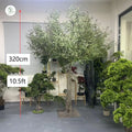Customised Size and Shape Large Artificial Olive Tree Easy Install Indoor Home Hotel Natural Looking Green Plastic Fake Plant