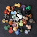 Wholesale 2cm Mini Crystal Mushroom Carved Natural Quartz Crystal Mushroom Decoration Crystal Crafts