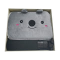 Cartoon Koala Design Grey Plush Heating Pads Bag Christmas Waist Hot Water Bottle Belt Promotional Business Gifts