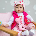 55cm Full Vinyl Baby Reborn Doll Silicone Layers Painting with Soft Silicone Reborn Baby Doll Kids Toys Gifts