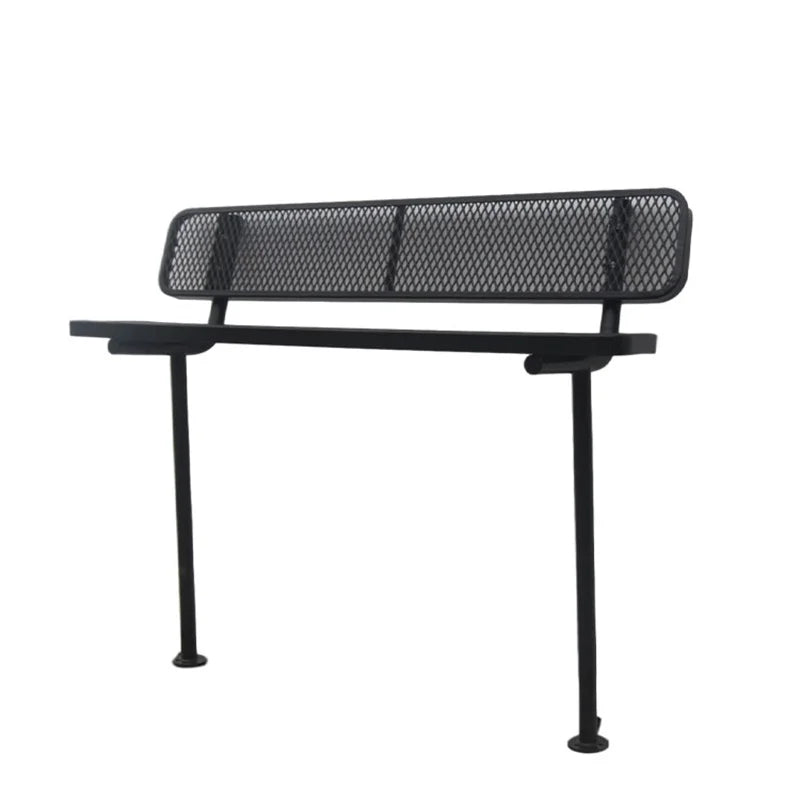 Inexpensive Outdoor Embedded Expanded Steel Mesh Bench Seat Outside Park Metal Seating Bench Public Garden Patio Chair Benches
