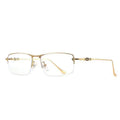 Best Selling Cheap Square Metal Glasses Frame Anti Blue Light Blocking Glasses Optical Frame Manufacture