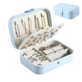 Hot Sale Travel Jewelry Organizer Case Boxes Portable PU Leather Small Jewelry Box for Women Girl Earring Necklace Display