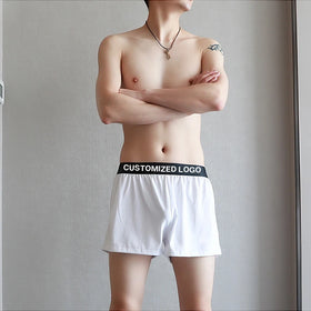 Manufacturer Custom Luxury Boxer Briefs Cotton Breathrable Plain Mens Underwear Daily Use Boxer Shorts Cotton Loose