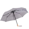Auto Open Foldable Umbrella Wooden Handle Korean Umbrella Folding Umbrella Custom Printing