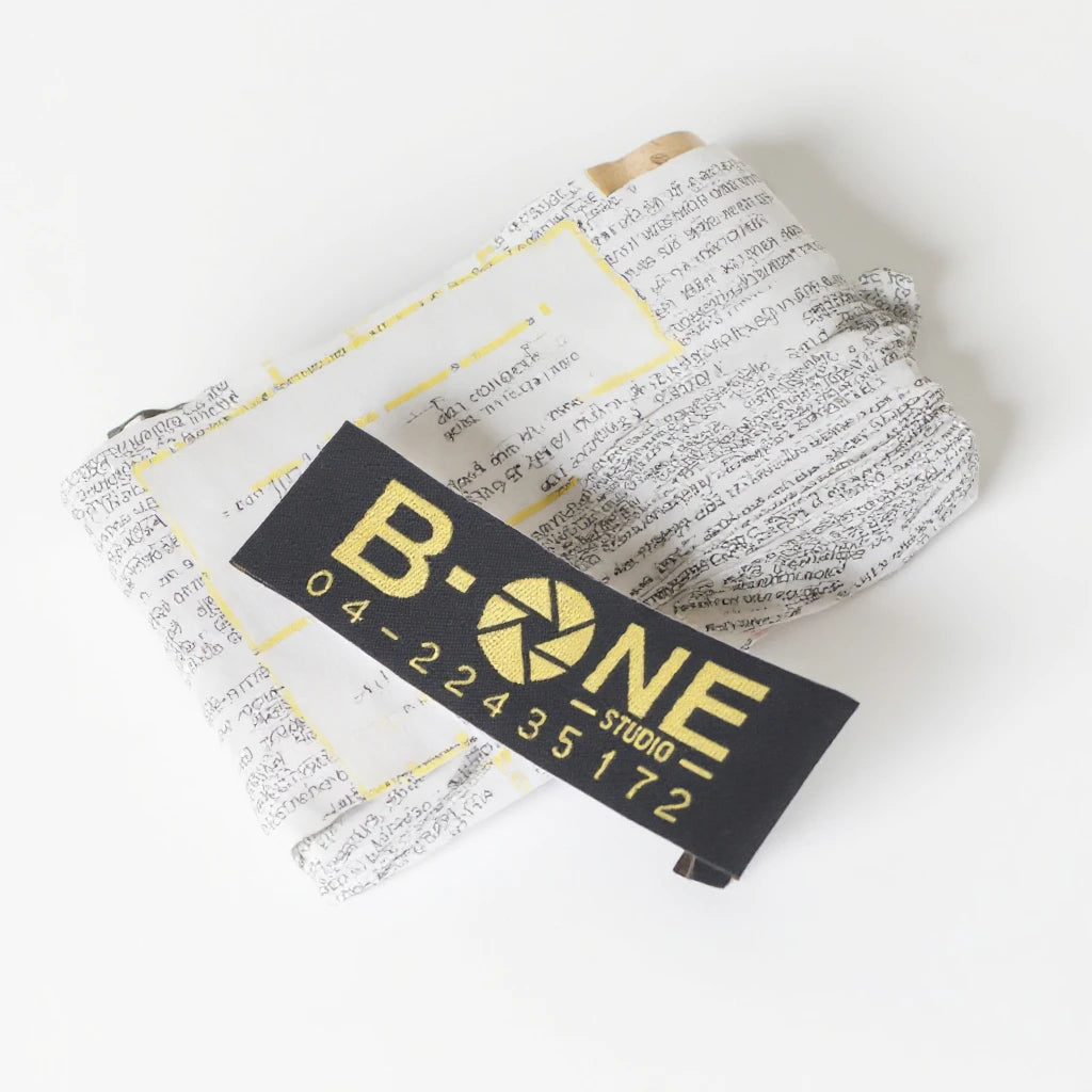 Custom Foldable Satin Damask Woven Care Labels Silk Ribbon Garment Tags for Clothing Branding & Packaging