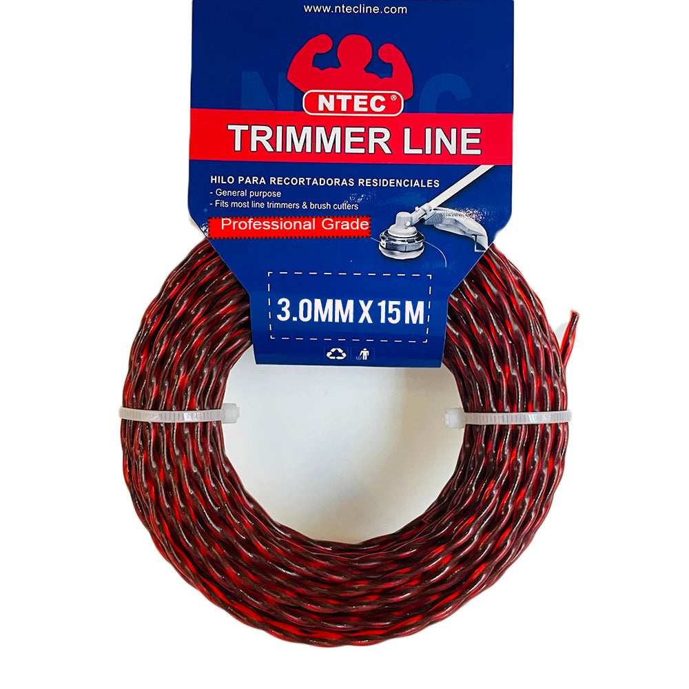 Ellipse Twist Trimmer Line 3.0mm 15m Dual Power for Heavy Duty Low Noise Cutting