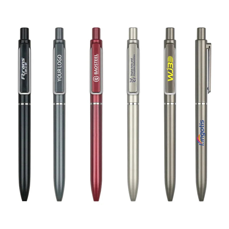 Classic Style Plastic Gel Pen 0.5mm Writing Width Black Ink Goodstar Simple Elegant Various Occasions Leather Case Laptop