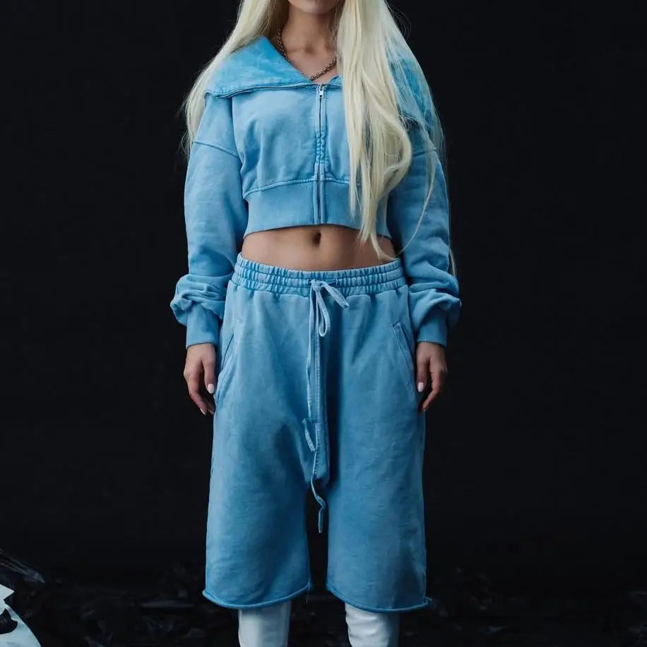 Custom Women's Autumn Sports Wear Hooded Zip-Up Jogging Pant with Ankle-Length Casual XXS Design Knitting Fabric Letter Pattern