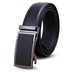 3.5cm New Men's Leather Belt Alloy Automatic Buckle Business Leisure Youth Middle Aged and Elderly Belt Designer Belt for Men