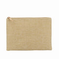 Hot Sale Logo Printed Custom Linen Organizer Zipper Pouch Wholesale Eco Friendly Makeup Toiletry Promotion Gift Bag