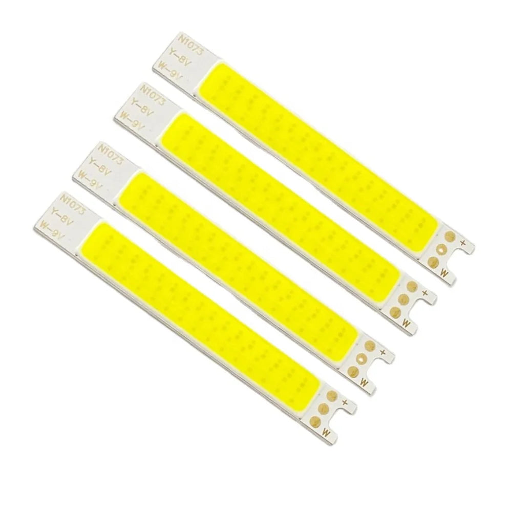 Factory Wholesale High Brightness 8V 9V 1W 1.1W Yellow 6250K Two Colors COB LED  for  Led Camping Light