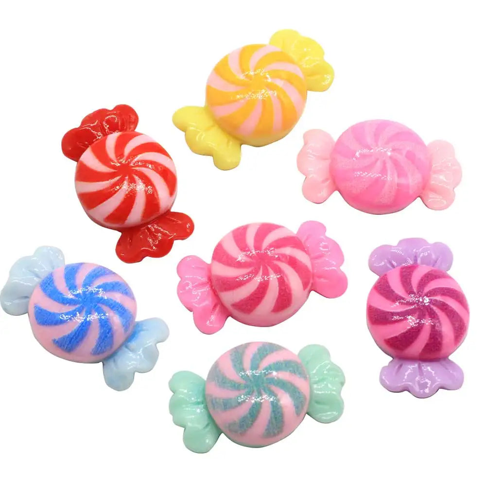 Kawaii Windmill Sugar Candy  Resin Flatback Charms Ornament Accessories Girls Hair Jewelry DIY Accessories Embellishments Crafts