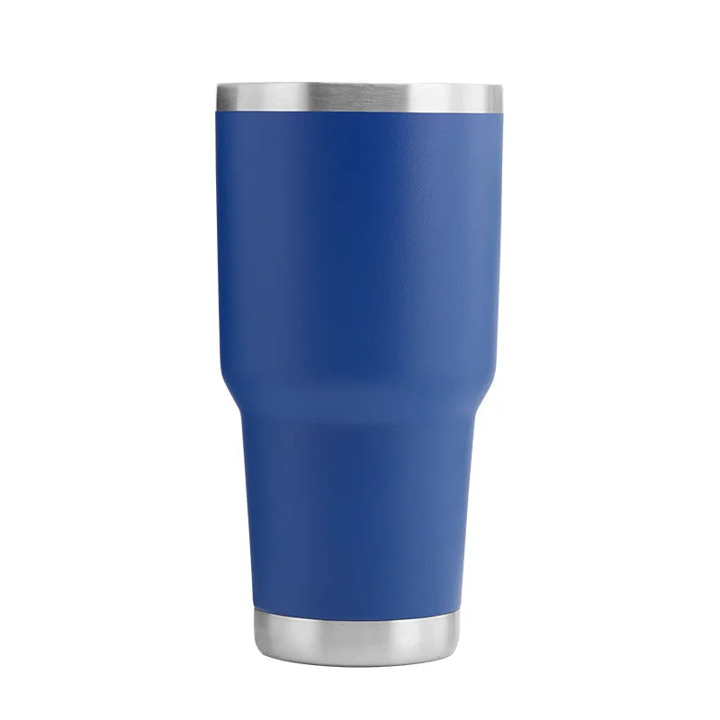 Custom Logo 30oz Vacuum Powder Coated Stainless Steel Cup Outdoor 30oz Insulated Travel Mug with Lid 30 oz Travel Coffee Tumbler