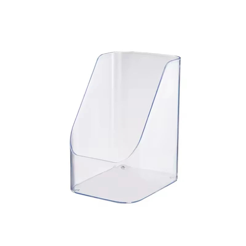 OWNSWING PET Material Simple Inclined Mouth Storage Box for Storage Space Saving Transparent Plastic for Kitchen Container