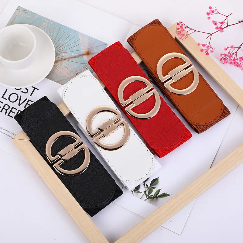 2023 New Arrive Women Stretchy Vintage Dress Belt Elastic Waist Cinch D  Belt
