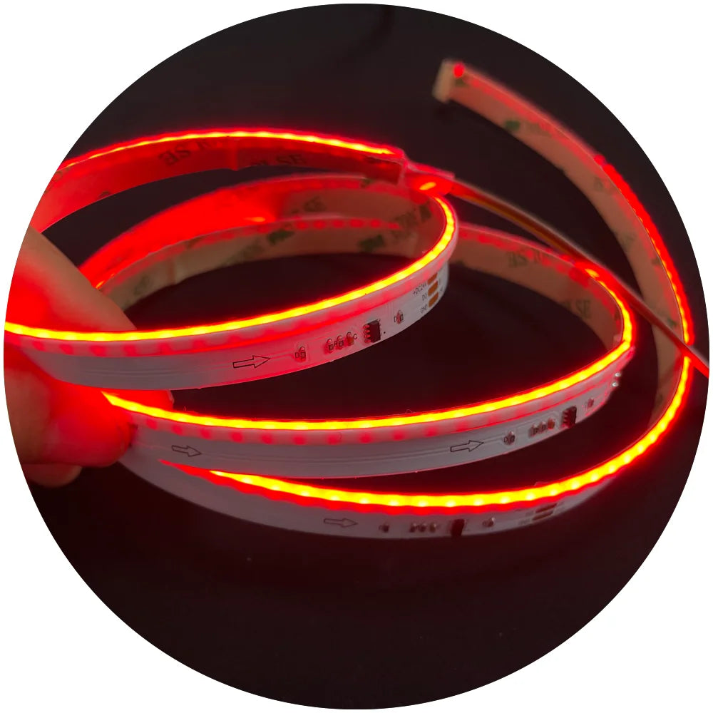 630leds/m Smart Digital Programming Magic RGB RGBIC Ws2811 DC24V Flexible Cob Led Strip Light for Decoration Project