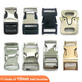 Factory Wholesale Zinc Alloy Luggage Buckle Bag Adjustment 15mm Belt Buckle