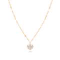 Laodun Fine Women Jewelry S925 Silver Necklace Simple Heart Shaped Creative Choker Chain Sterling Silver Necklace Vermeil