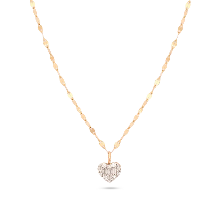 Laodun Fine Women Jewelry S925 Silver Necklace Simple Heart Shaped Creative Choker Chain Sterling Silver Necklace Vermeil
