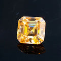 Wholesale Price New Color Synthetic Moissanite  Certified Diamond Asscher Cut Dark Champagne Color Loose Moissanite Stone