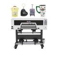 60cm A2 Mini UV DTF Printer Hot Sale Roll-on Roll-off Multi-Color Xp600 CMYKW Varnish 3pcs Inkjet Printers Retail