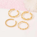 Latest Dainty Adjustable 14K Gold Plated Ring Bulk Jewelry Design for Women