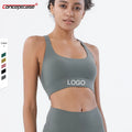 Women Sports Yoga Bra Wear Tops High Impact Gym Sexy Clothing Scrunch Sports Lady Yoga Full Coverage Workout Bra