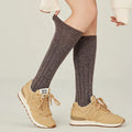 Women's Winter Vintage Calf Boot Socks Cozy Ribbed Knitted Knee High Stockings Business Casual Crew High Breathable Body