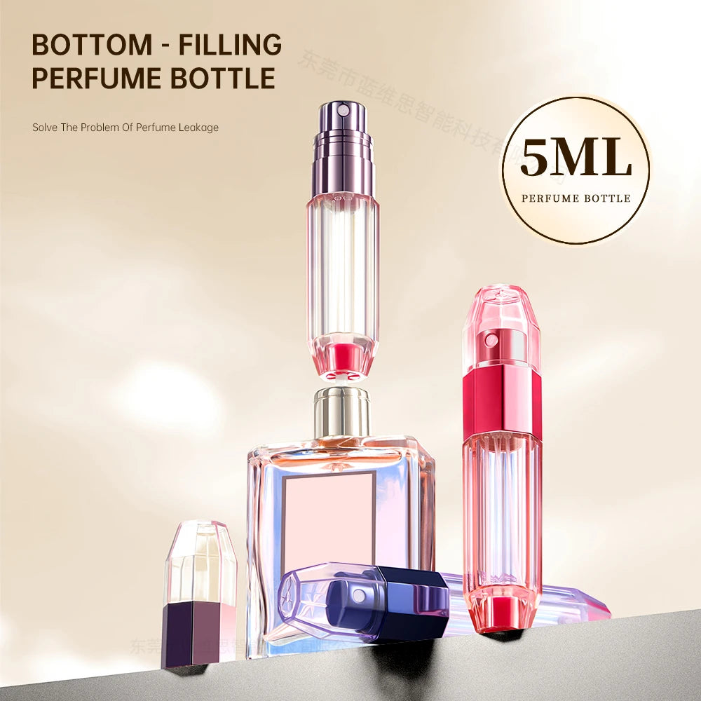 Wholesale for Personal Care Use Custom Logo 5ml Mini Metal Perfume Atomizer Portable Empty Refillable Travel Spray Bottle