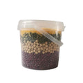 Clear round Plastic Bucket with Lid and Handle Food Grade Product Storage Container
