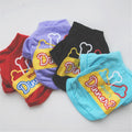 Designer Fashion Cute Bone Pattern Spring and Autumn Dog Print Clothes Tshirts