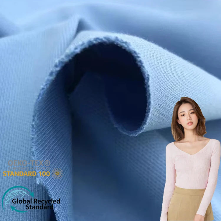 44% Rayon 45% Nylon Ponti Roma Fabric 400gsm Breathable Knitted Plain Style for Sportswear & Dresses Soft Feel for Girls