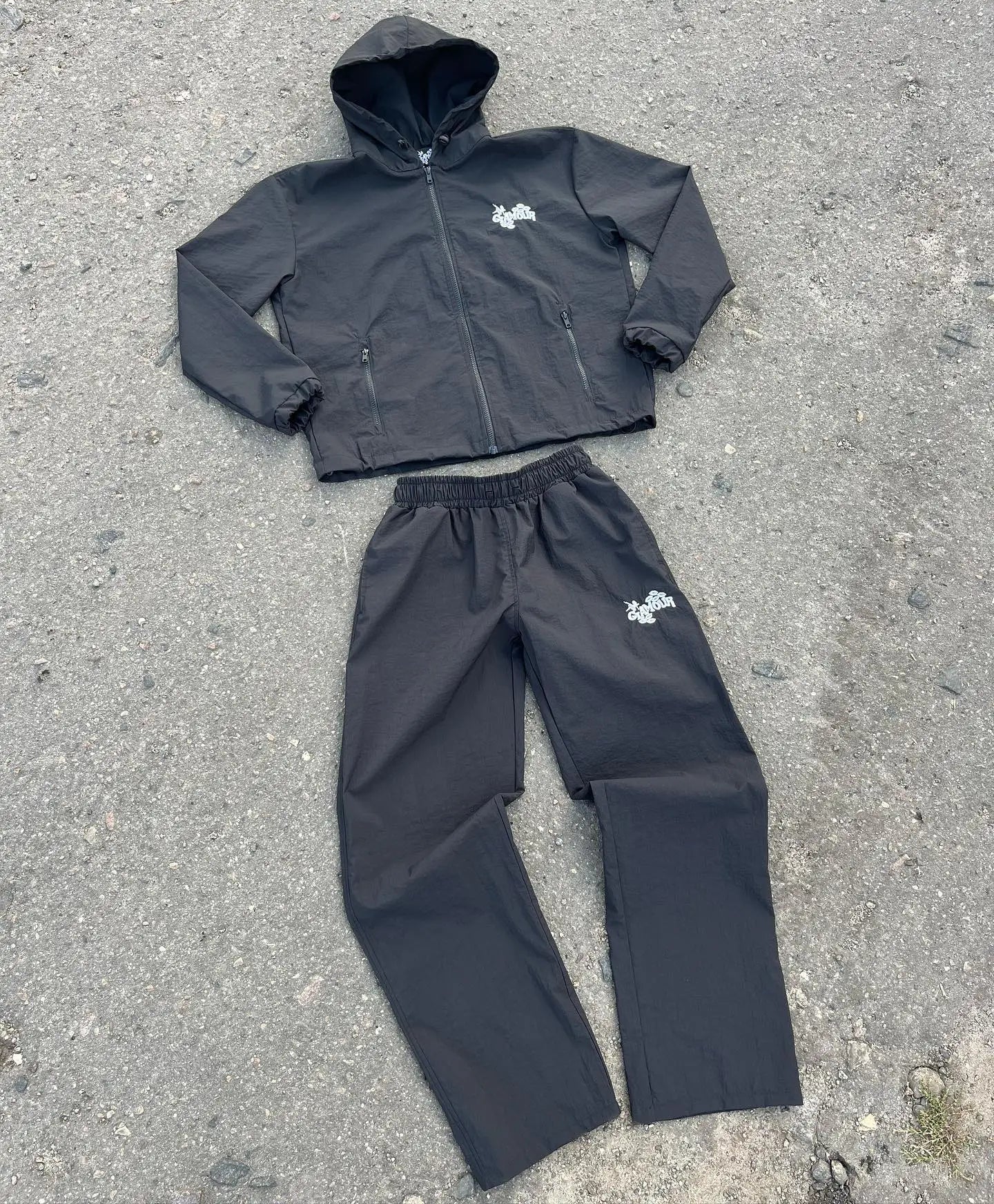 DCY Y2K Clothing Windbreaker Tracksuit UnisexCrewneck Jogger SetDesign Your Own Custom Nylon Tracksuit Men