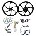 20 Inch 36V 48V 350W 500W Disc Brake Rear Brushless Geared Hub Motor Ebike Electric Bicycle Full Conversion Kit