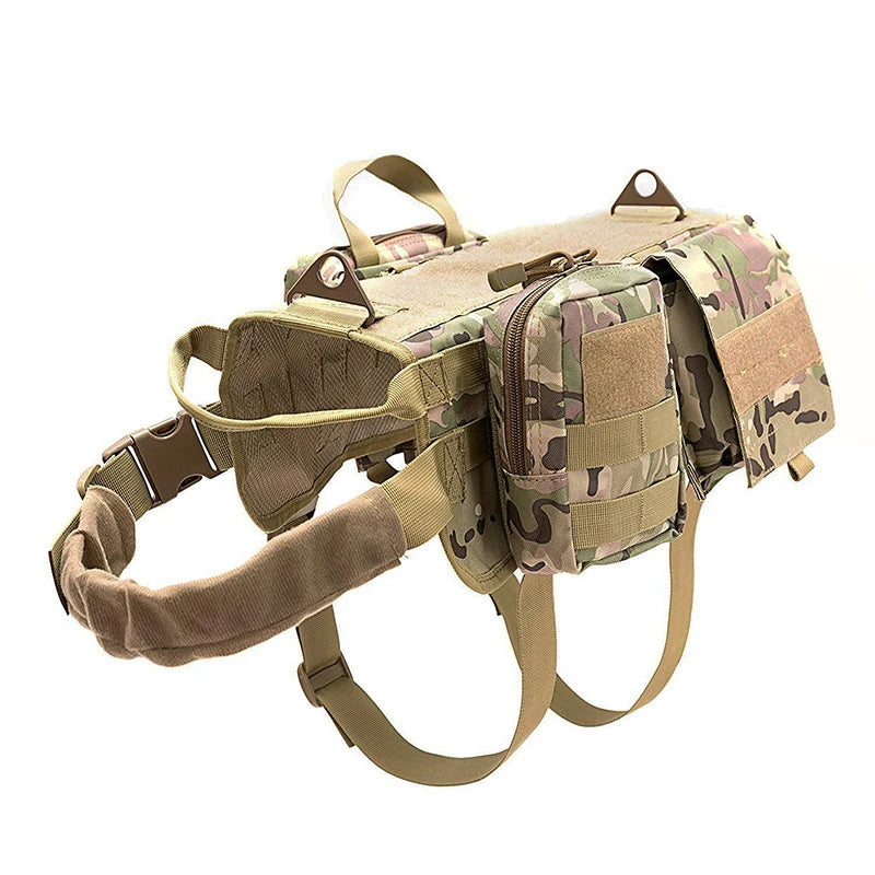 1000D Nylon Tactical Dog Harness Vest Outdoor Training Service Pet Harnesses for Hunting Comfortable and Stylish