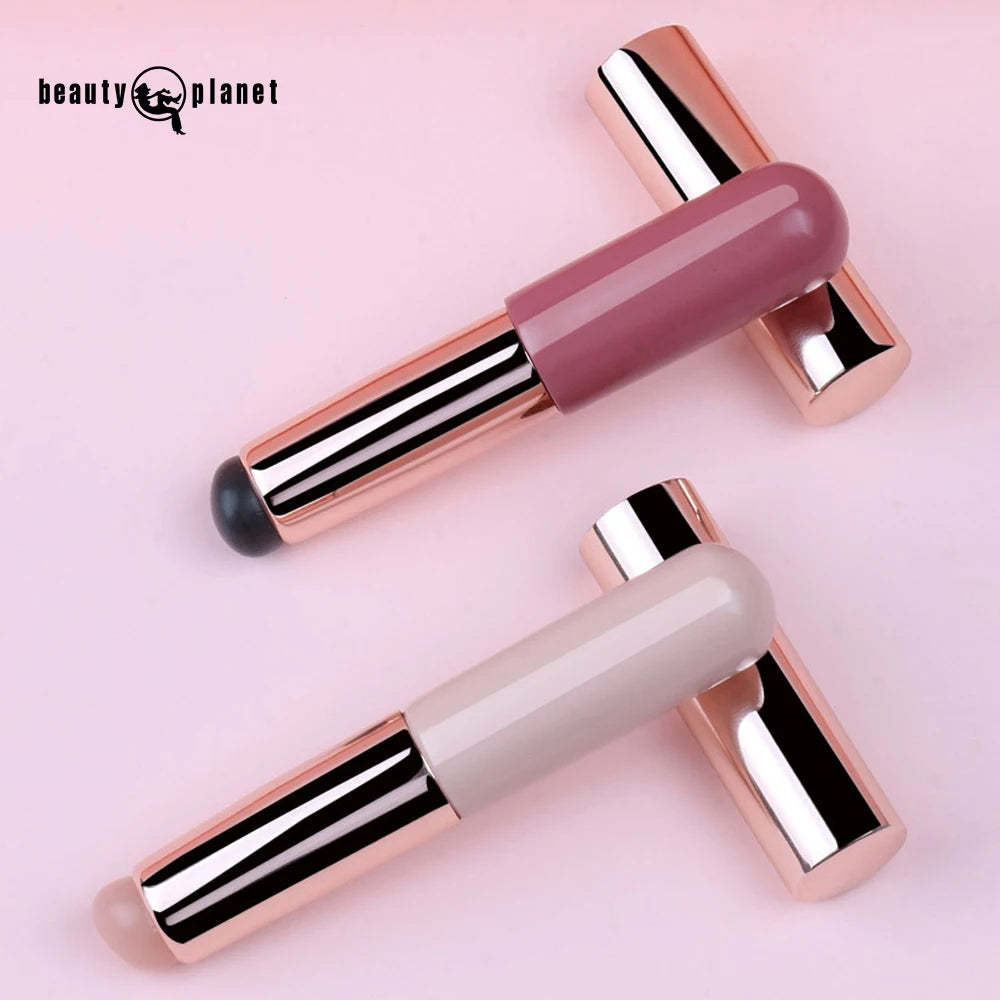 Beauty Planet Wholesale Multi Lip Brush Silicone Finger Pink Makeup Blending Lipstick with Lid for Lip Brush Private Label